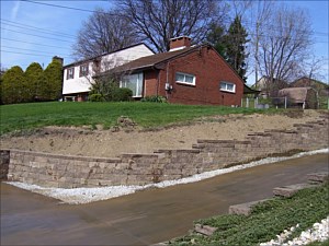 Monroeville Retaining Wall